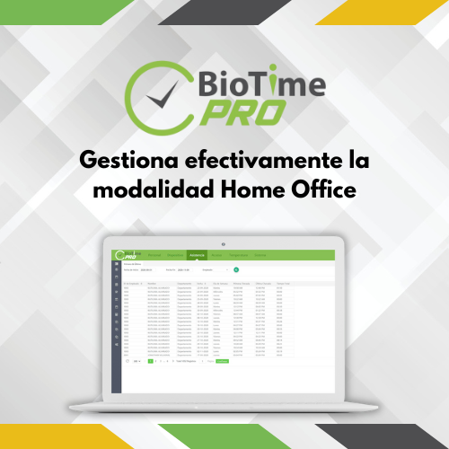 BioTime Pro Gestion de Asistencia en Modalidad Home Office